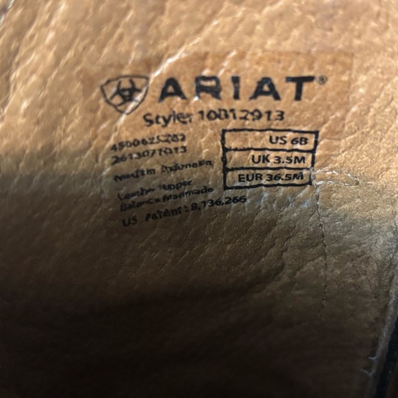 Ariat Brown Studded Leather Cowgirl Boots - Picture 8 of 8